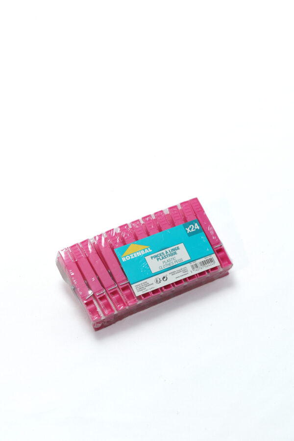 Rozenbal Plastic Cloth Clips — Pack of 24